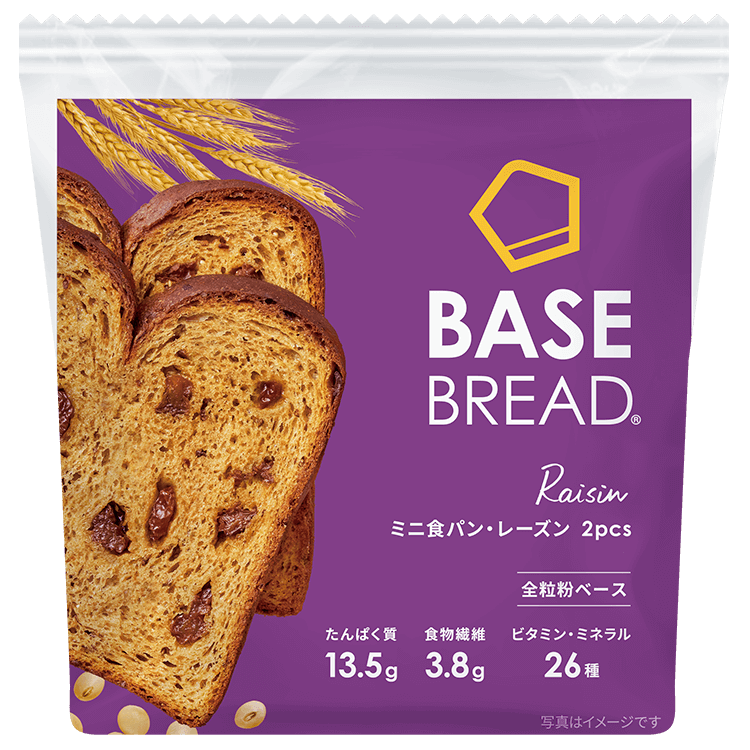 BASE BREAD Mini Toast - Raisin (Pack of 2)